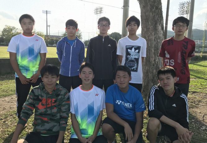 テニス部　県新人大会男子団体ベスト８