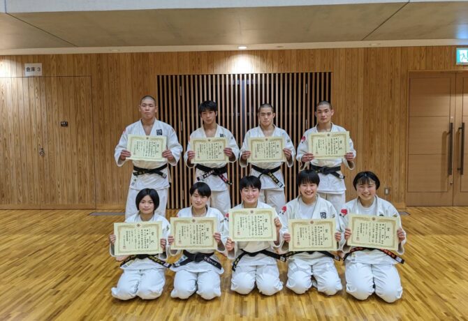 柔道部　全国高校選手権県大会　女子団体、男女9階級優勝！