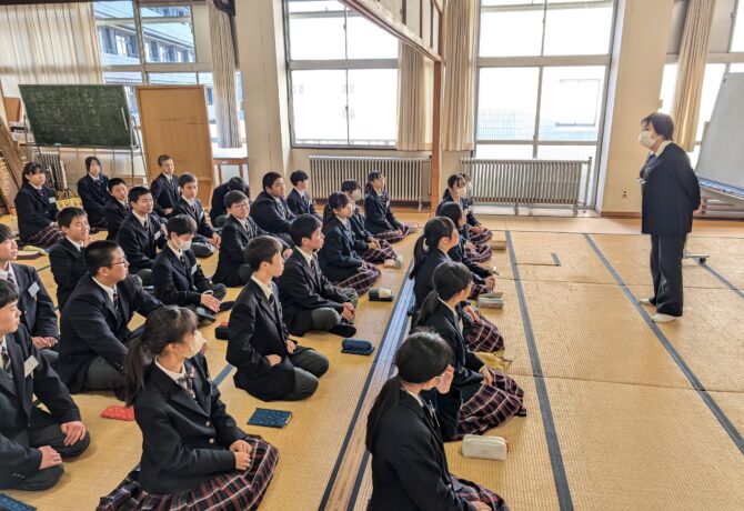 【中学】1年生茶道教室