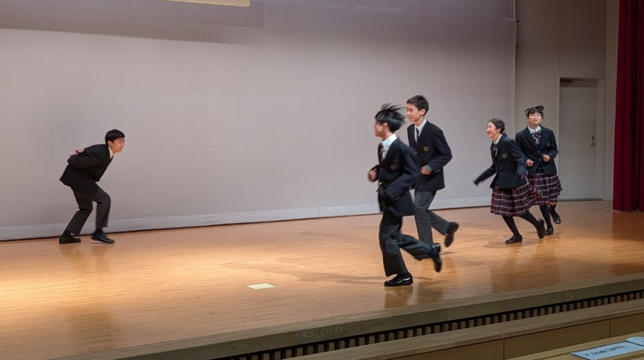 スキット部門（１年）の様子