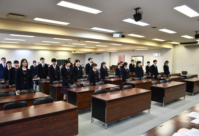 【中学】　立志式