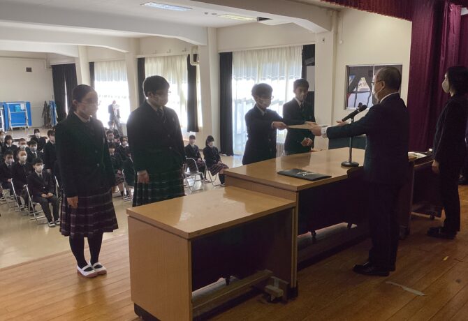 【中学】全校朝礼